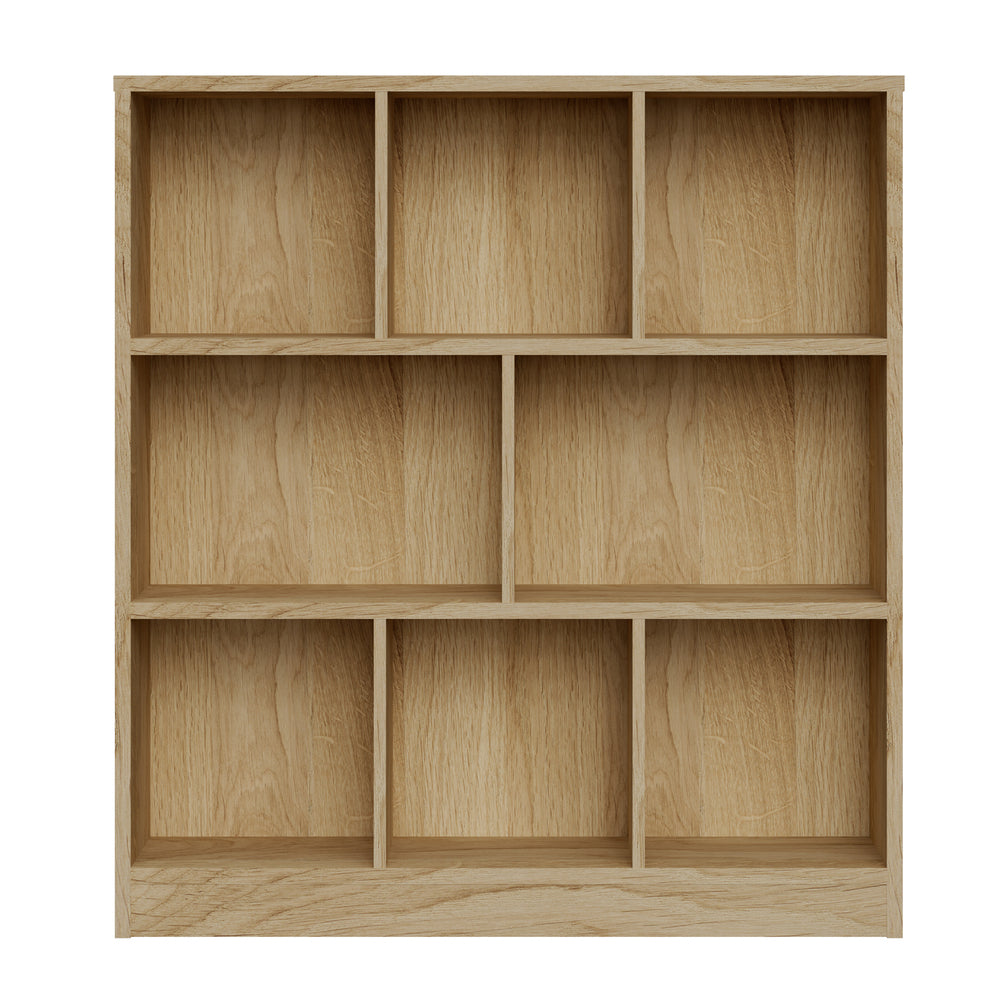 NNEED Bookshelf Display Shelves Unit Storage Organizer Natural